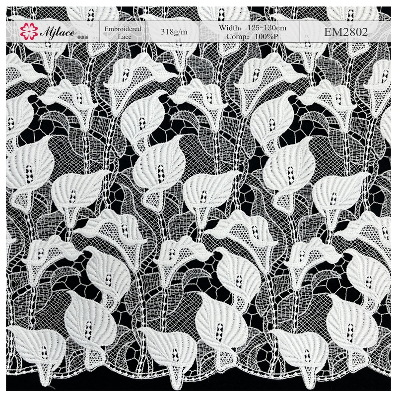 Embroidered lace fabric,Wedding dress fabric