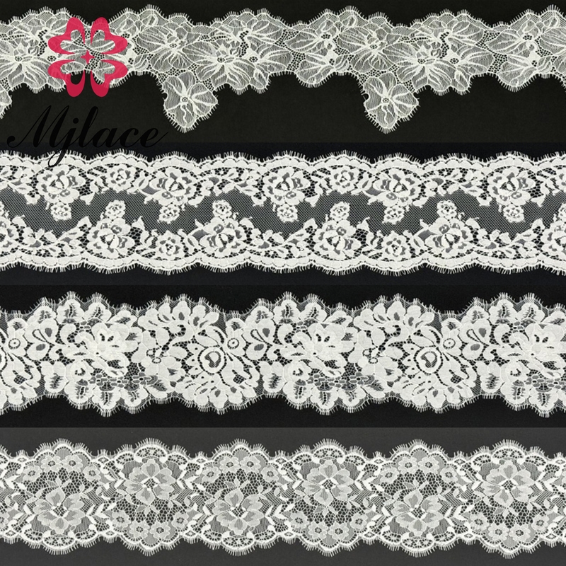Eyelash lace trim for sophisticated fashion compositions.