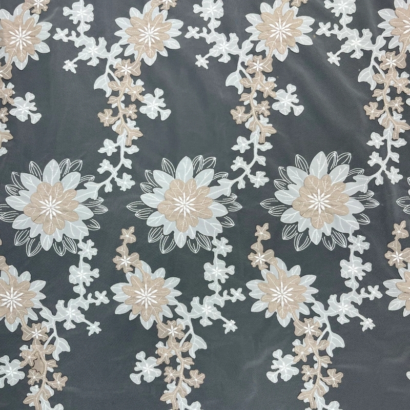 Blooming Dimension – Raised Embroidery Lace