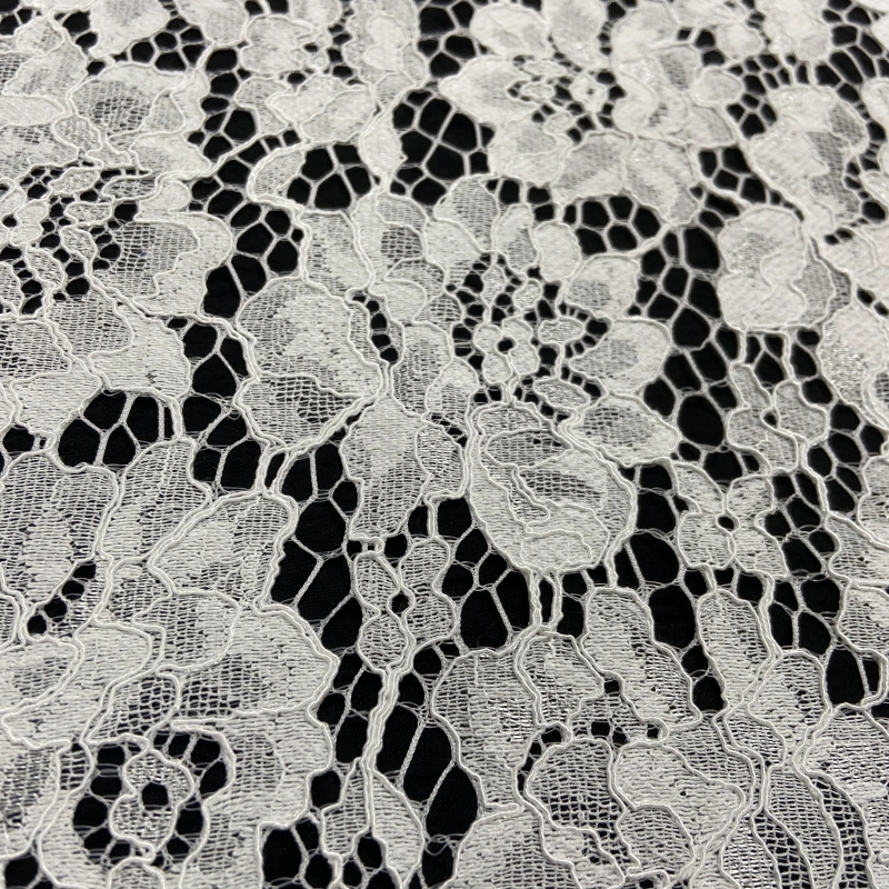 Vineyard Scroll Lace-Floral Scroll Lace Fabric 