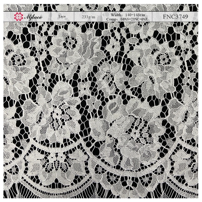 Vineyard Scroll Lace-Floral Scroll Lace Fabric 