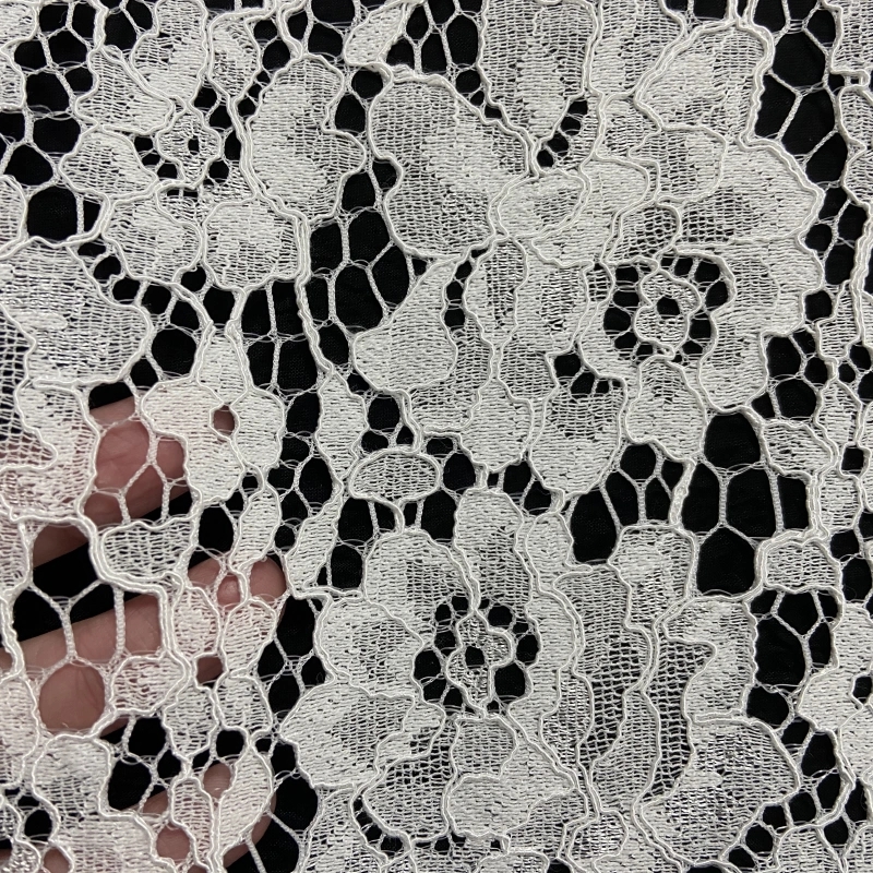 Vineyard Scroll Lace-Floral Scroll Lace Fabric 