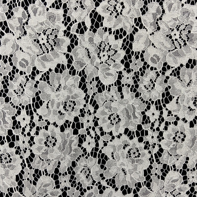 Vineyard Scroll Lace-Floral Scroll Lace Fabric 