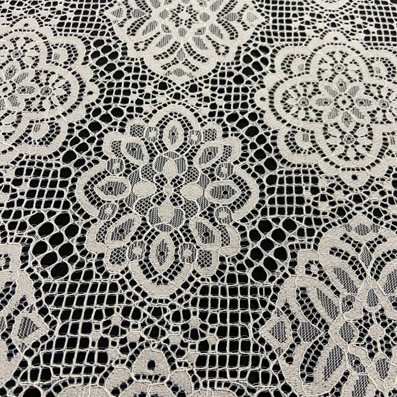 Whisper Blossom-All-Over Micro Floral Lace Fabric