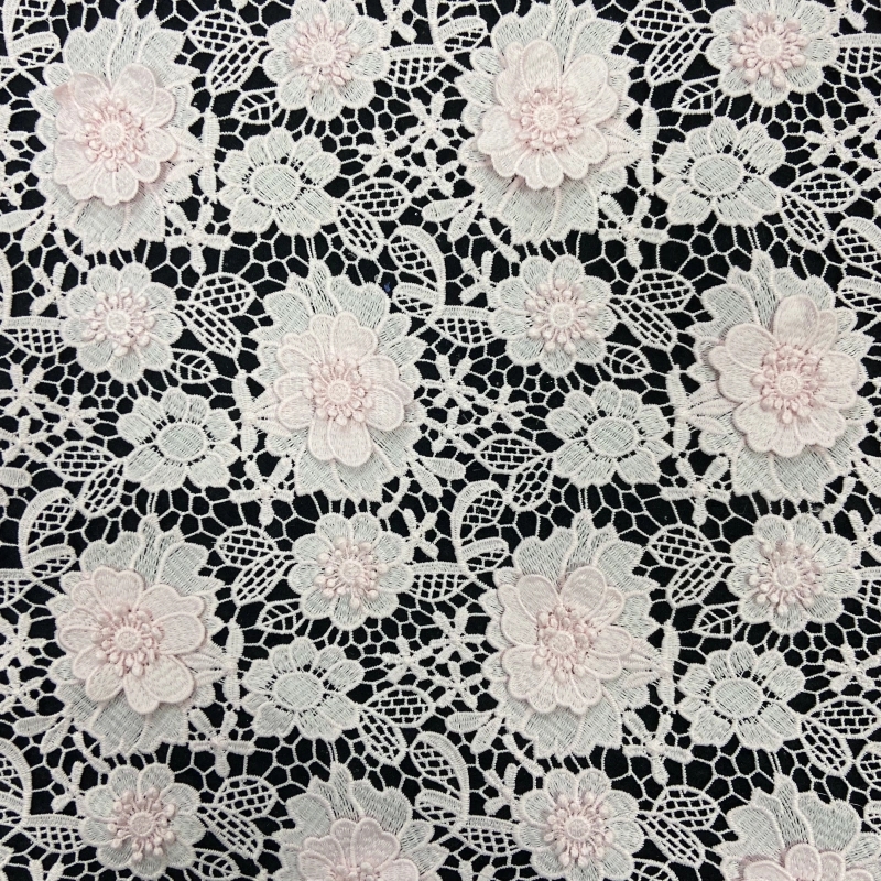 Blossom Mosaic: Appliqué Water-Soluble Lace