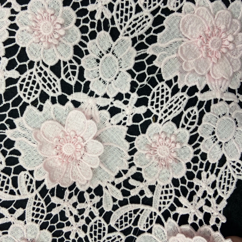 Blossom Mosaic: Appliqué Water-Soluble Lace