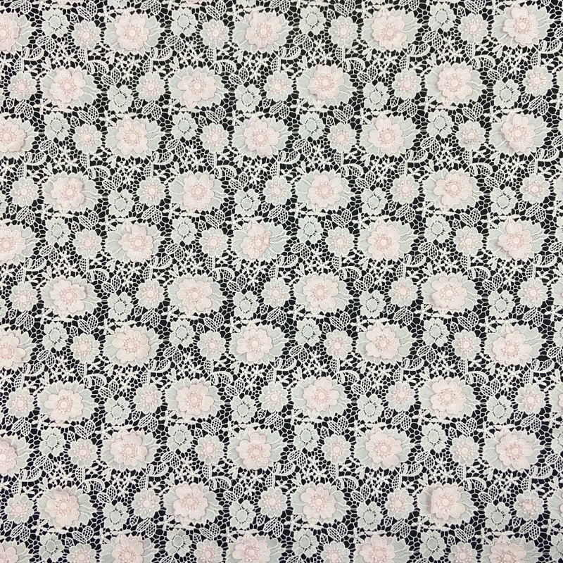 Blossom Mosaic: Appliqué Water-Soluble Lace