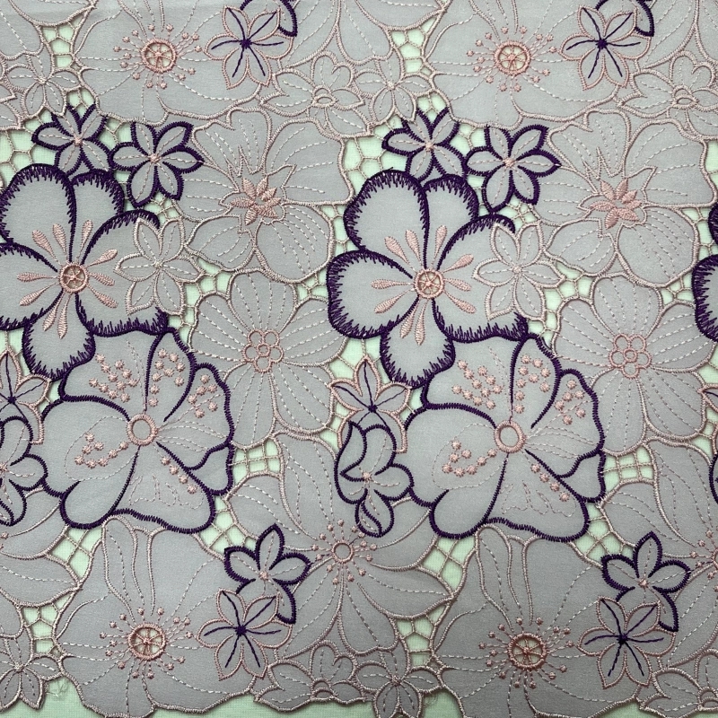 Kaleidoscope Garden: Multi-Color Water-Soluble Lace