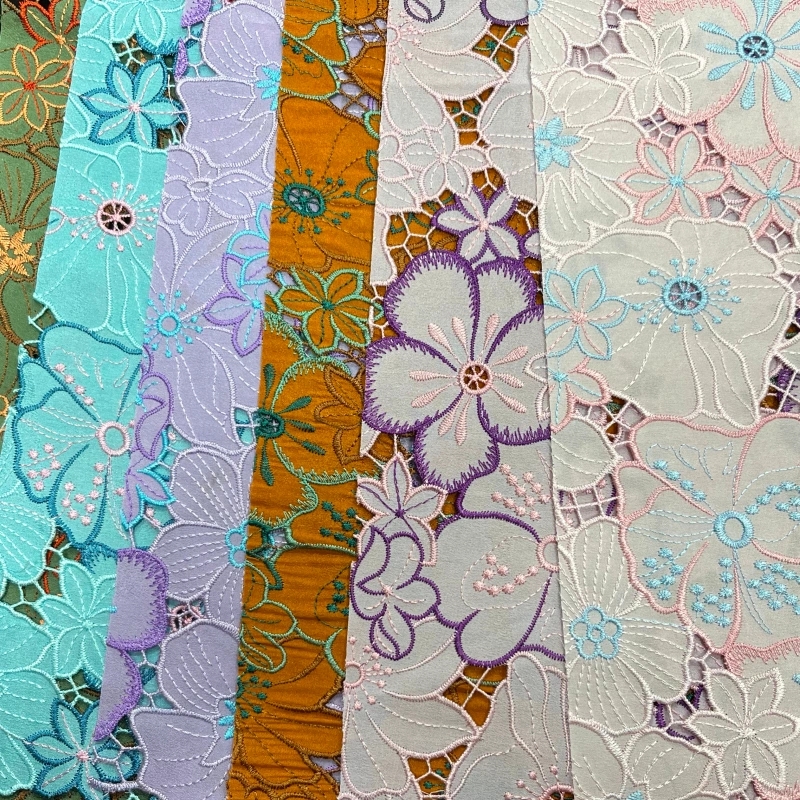 Kaleidoscope Garden: Multi-Color Water-Soluble Lace