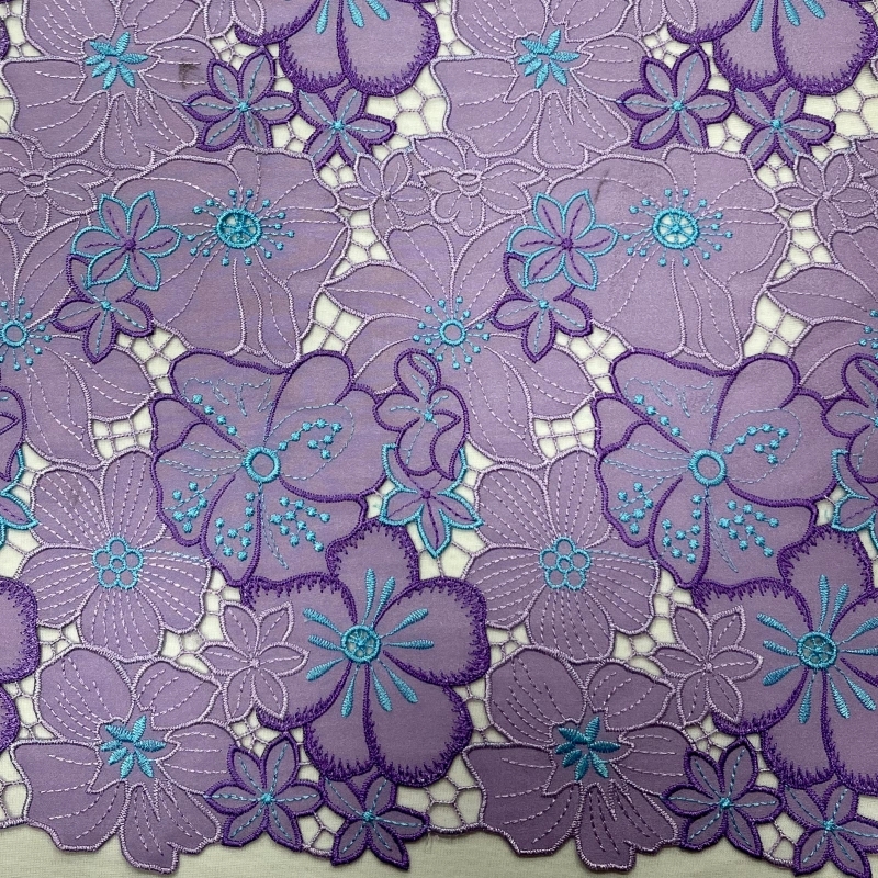 Kaleidoscope Garden: Multi-Color Water-Soluble Lace