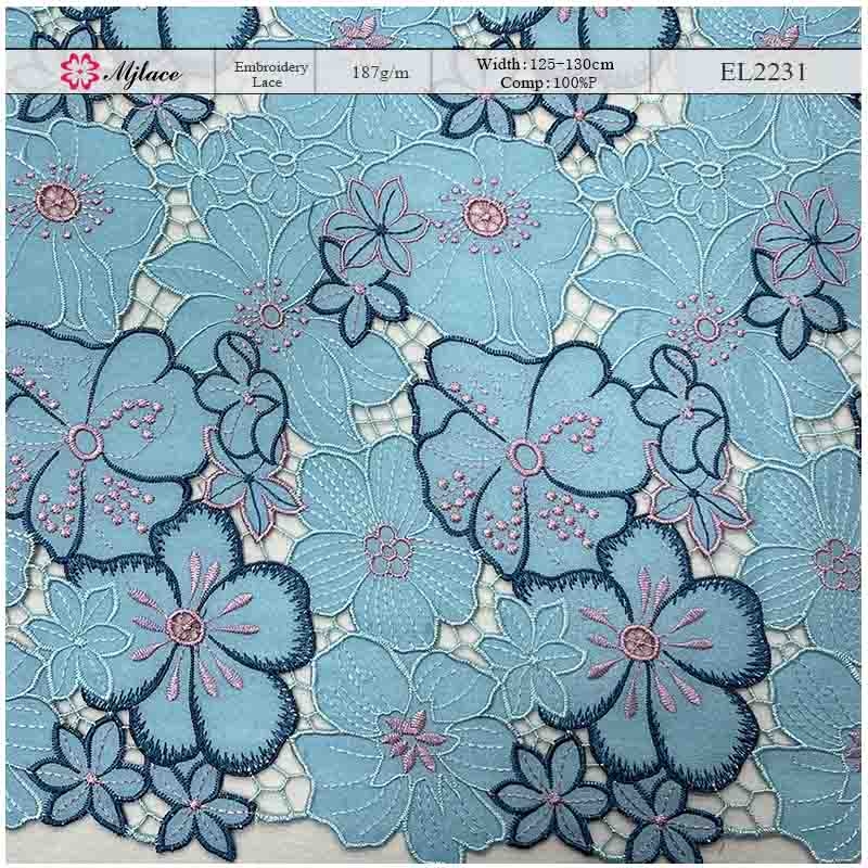 Kaleidoscope Garden: Multi-Color Water-Soluble Lace