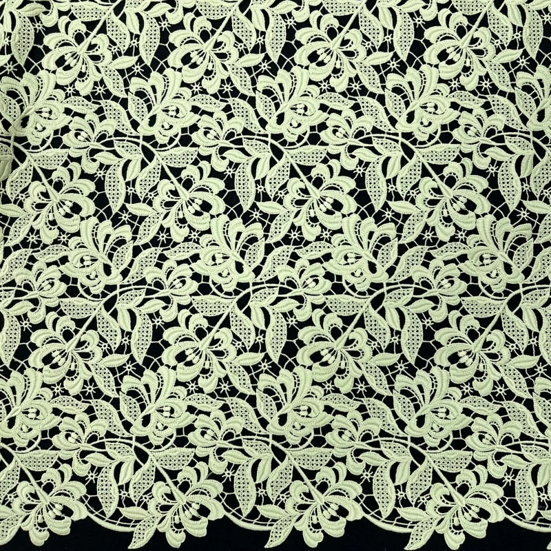 delicate scallop border lace textile