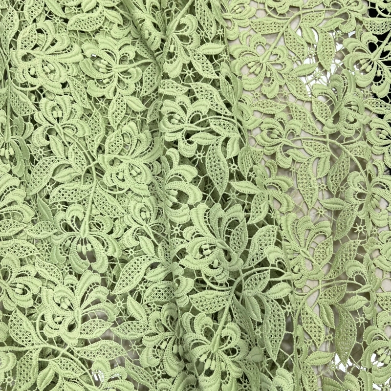 sheer embroidered lace fabric detail