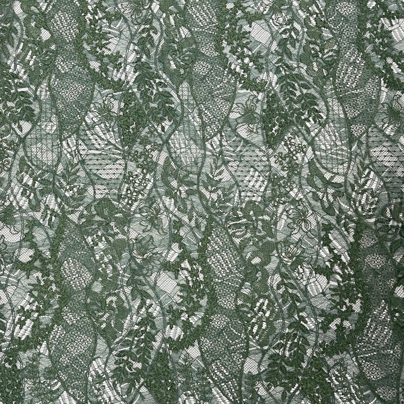 Soft Floral Cord Embroidery Lace Fabric – Delicate Textured Trim by Mjlace