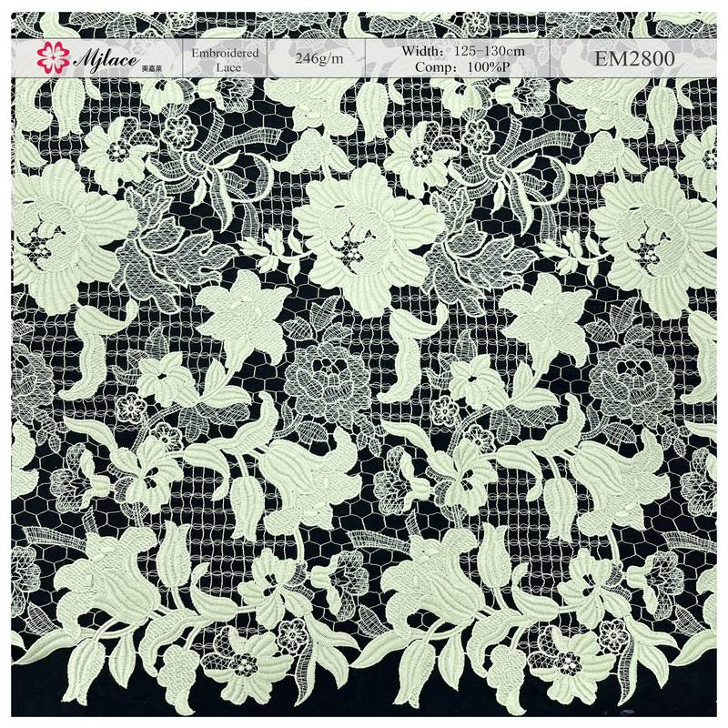 Lace Bloom – Water-Soluble Embroidered Lace