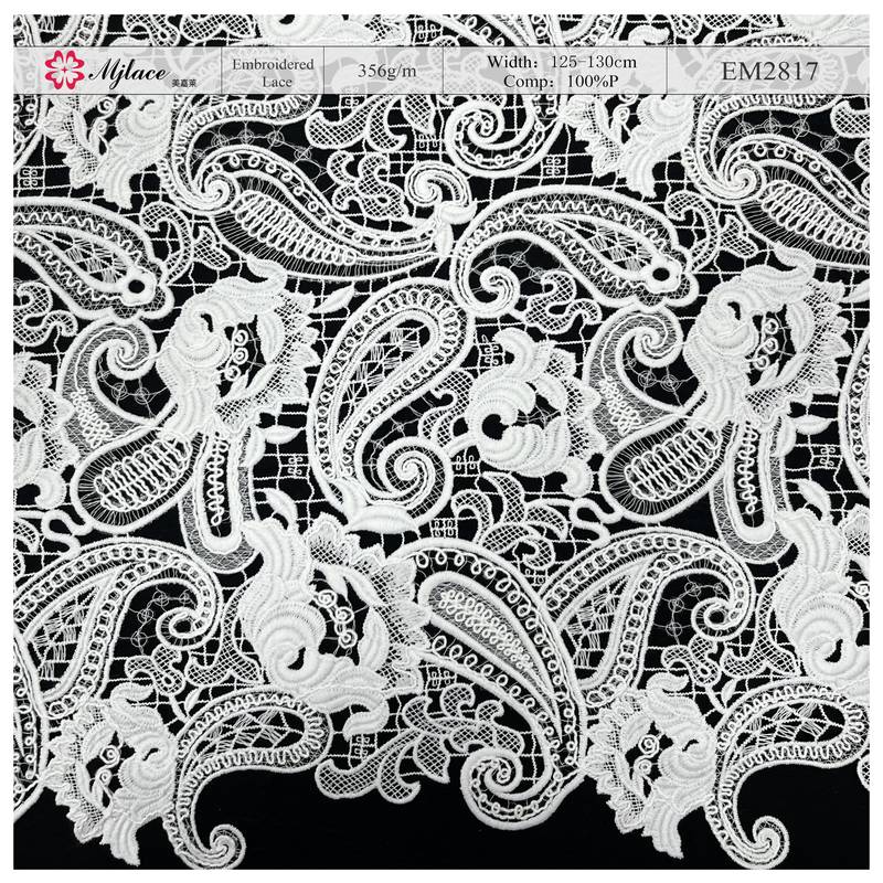 Ivory Grace – Classic Water-Soluble Embroidered Lace