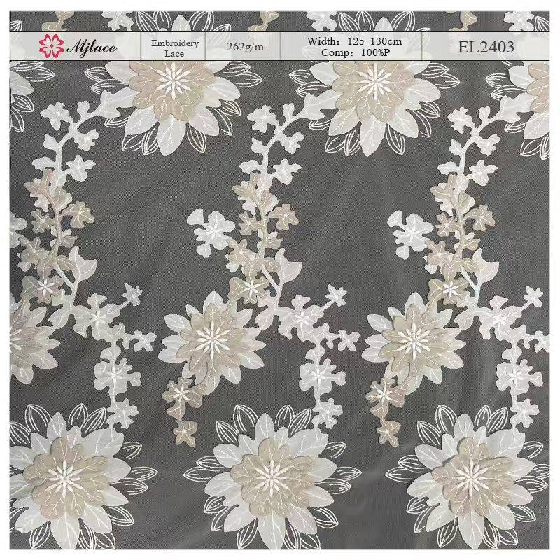 Blooming Dimension – Raised Embroidery Lace