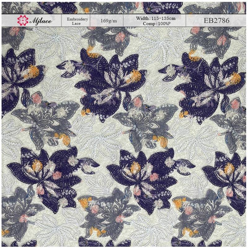 Airy Floral Cord Embroidery Lace Fabric – Lightweight Embroidered Lace by MJlace