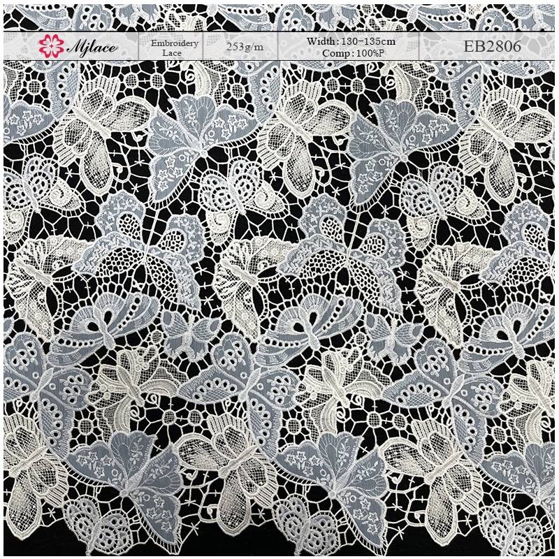 Multi-Color Floral Water-Soluble Embroidered Lace Fabric – Colorful Embroidery by MJlace