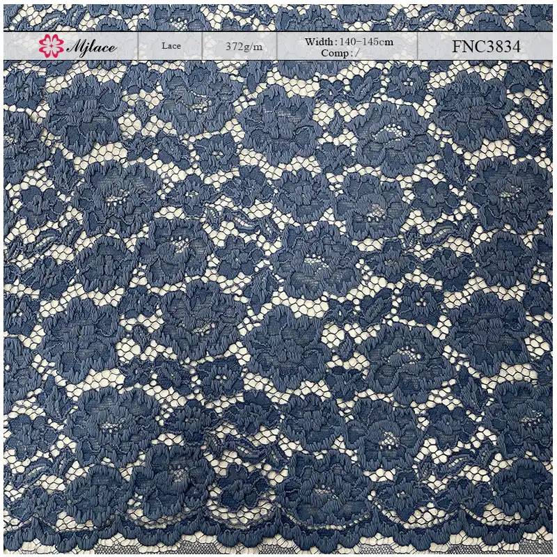 Botanical Luxe Embroidered Lace Fabric — Rich Floral Textured Trim