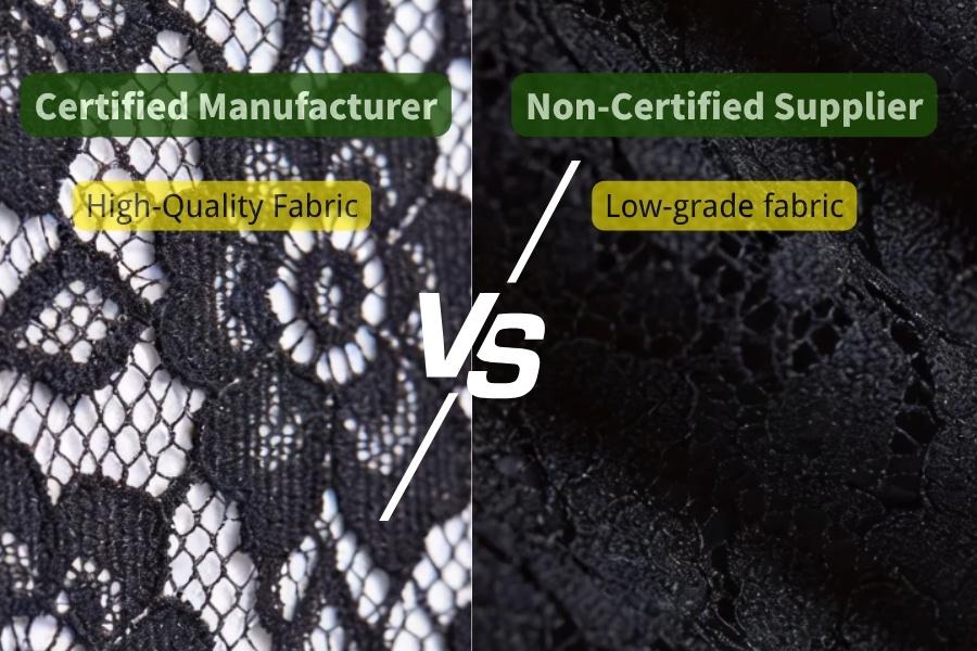 Comparison between non-certified and certified textile manufacturers