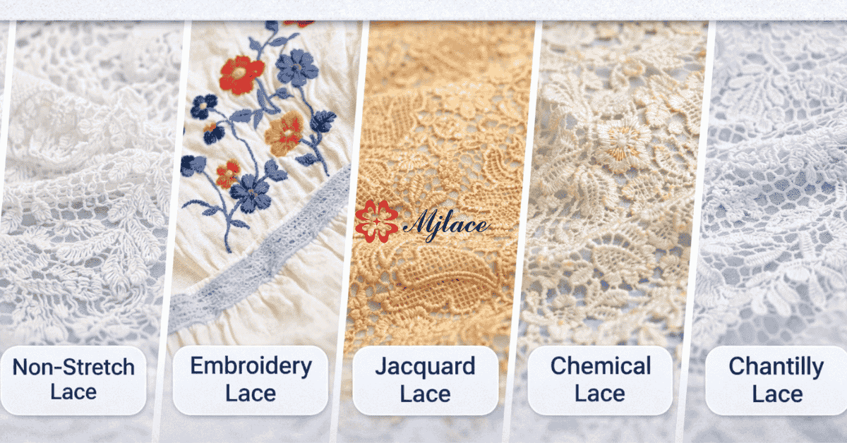 Complete Guide to Lace Types and Categories How Many Types of Lace Fabric Are There?