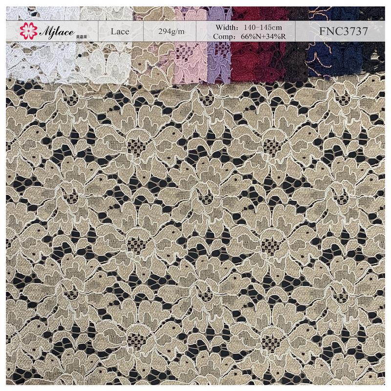 Botanical Rhythm – Nylon-Rayon Blend Lace