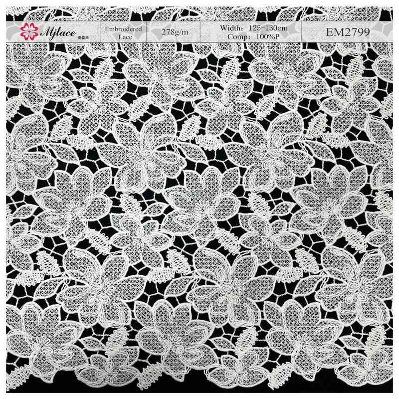 Secret Garden: Water-Soluble Embroidered Lace