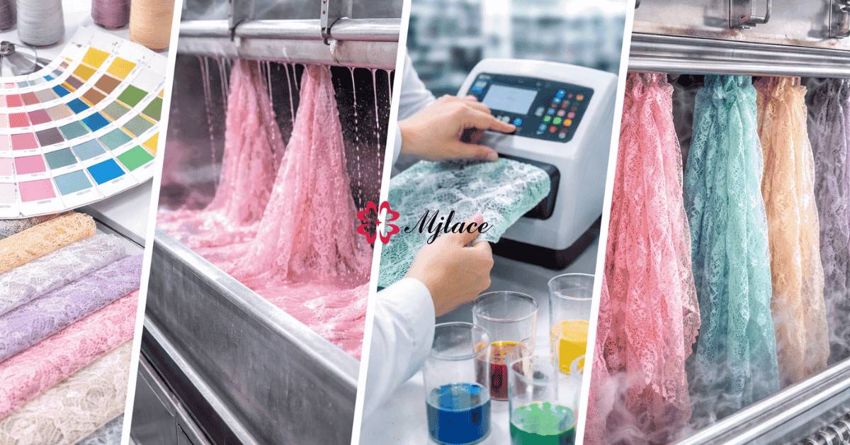 Dyeing & Color Matching in Lace Fabric