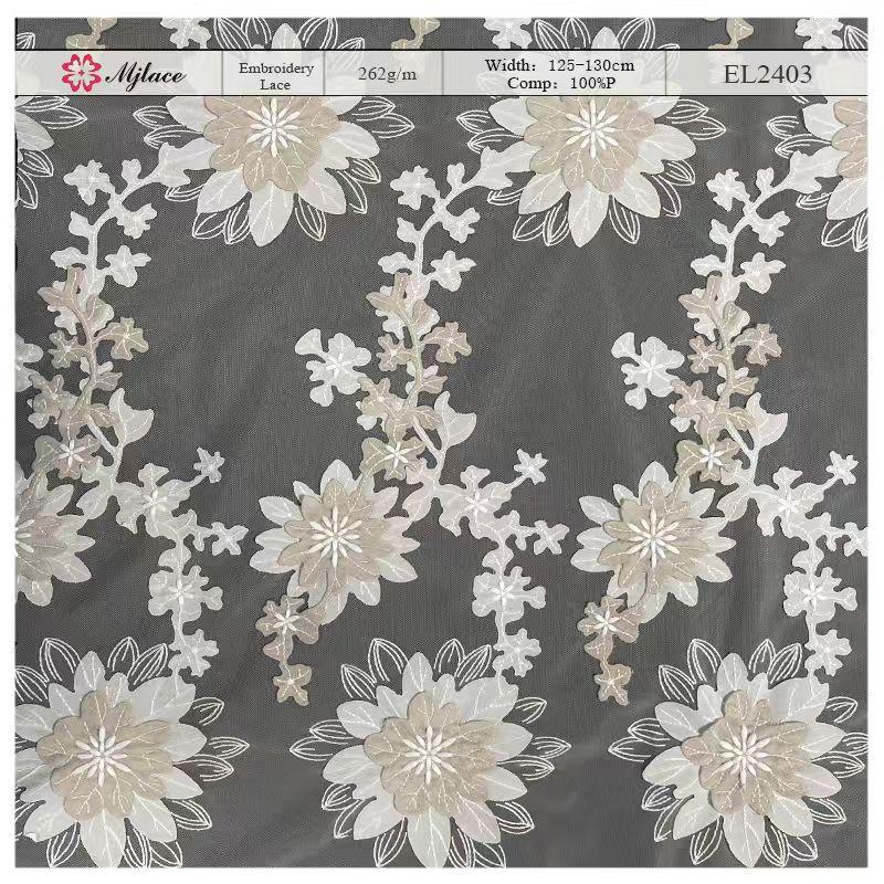 Blooming Dimension – Raised Embroidery Lace