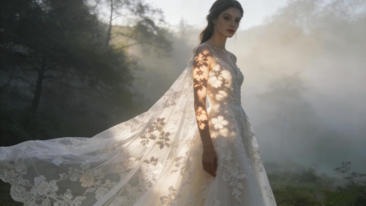 Ethereal Bloom: How Sheer, Lightweight Lace is Redefining Fashion and Bridal Design