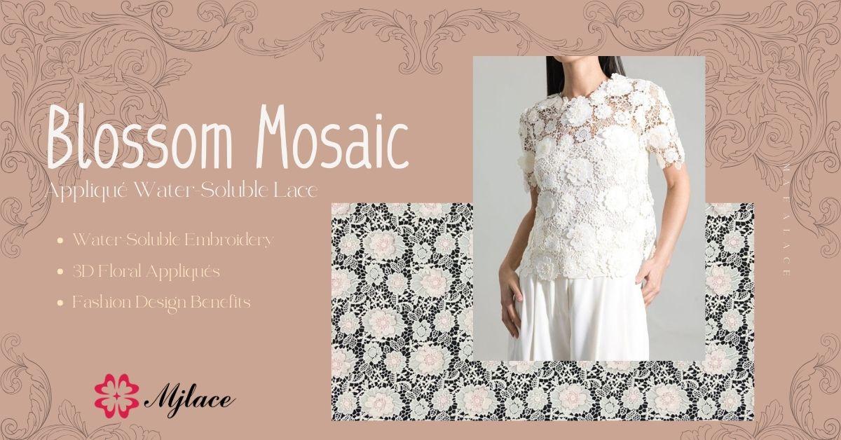 Blossom Mosaic Appliqué Water-Soluble Lace