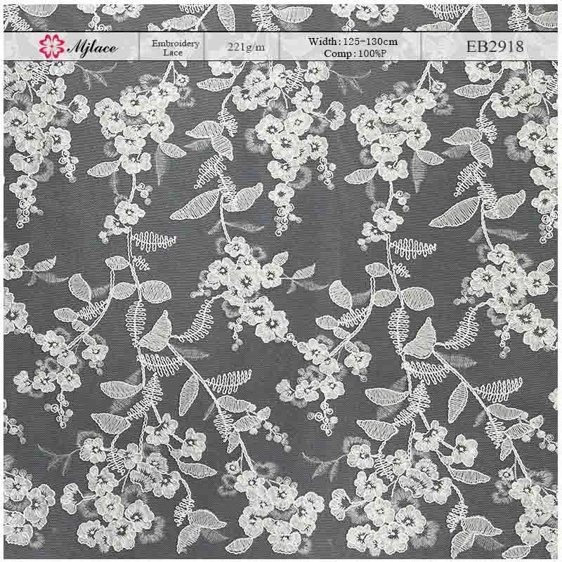 Garden Sprig: All-Over Floral Embroidered Lace