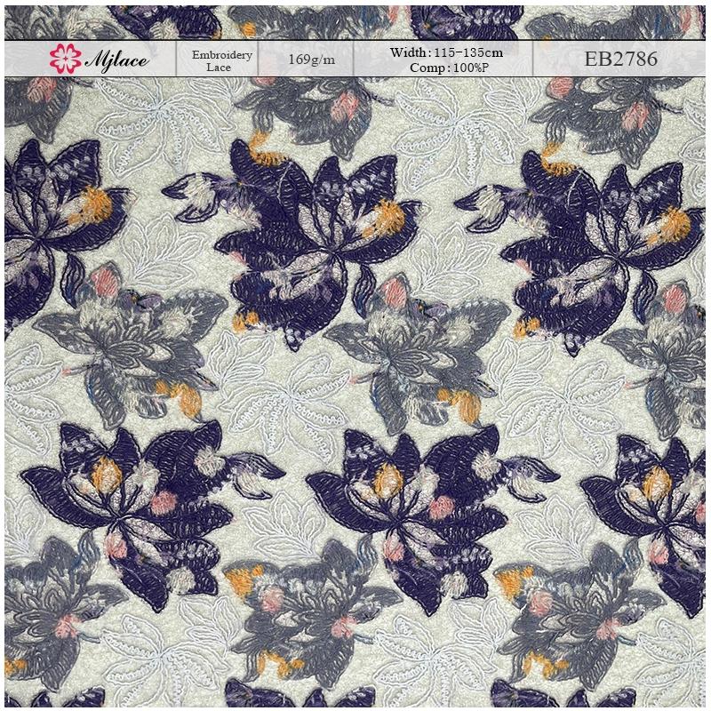 Airy Floral Cord Embroidery Lace Fabric – Lightweight Embroidered Lace by MJlace