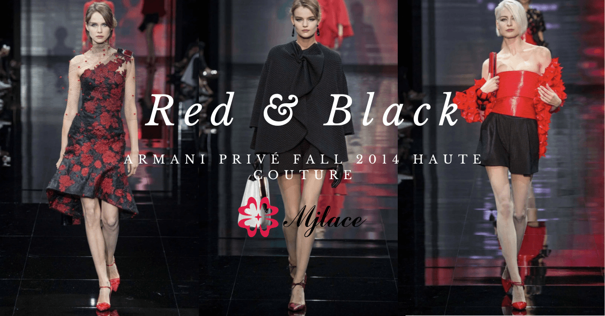 Red & Black: Armani Privé Fall 2014 Haute Couture