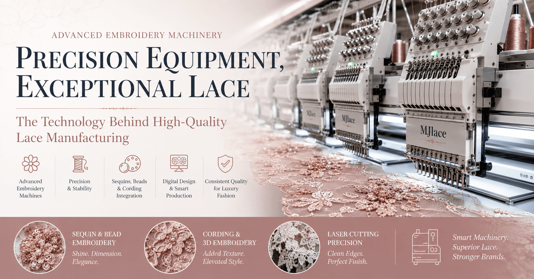 Advanced Embroidery Machinery in Lace Manufacturing: Complete Technical Guide for Fashion Brands and B2B Buyers