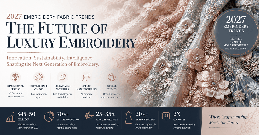 2027 Embroidery Fabric Trends: The Future of Lace, Luxury Textiles, and Intelligent Decorative Manufacturing