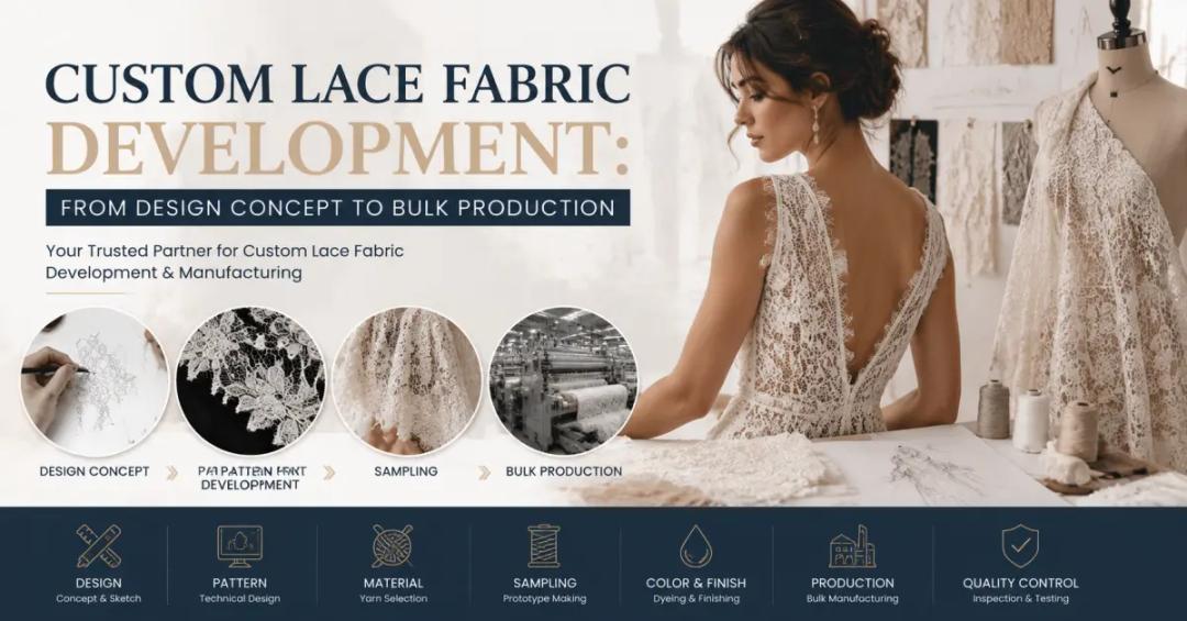 Custom Lace Fabric Development: From Design Concept to Bulk Production