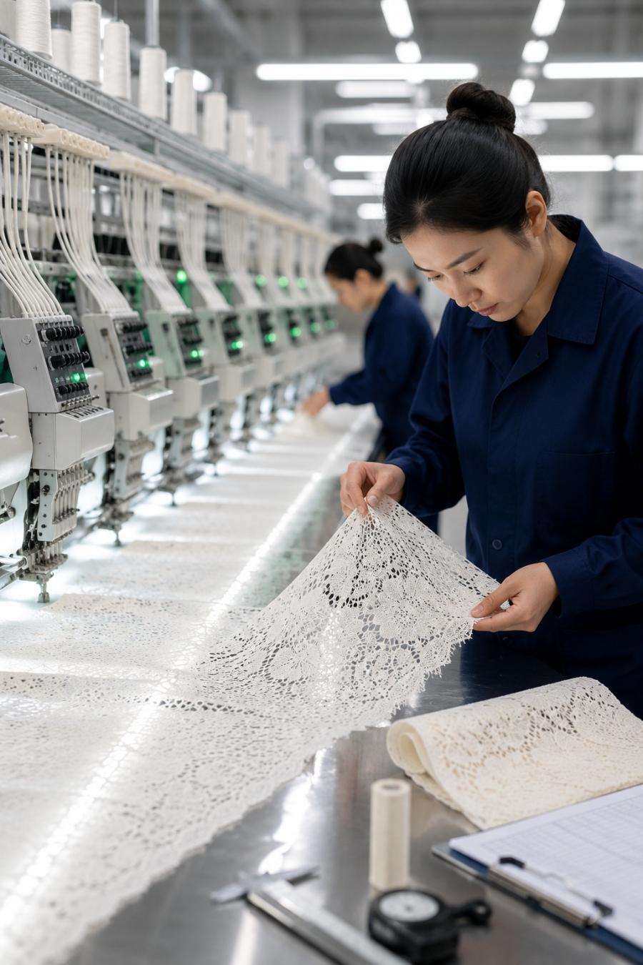 In Process Lace Quality Control Laboratory