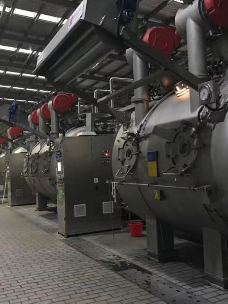 processo di macchina per tintura di tessuti industriali