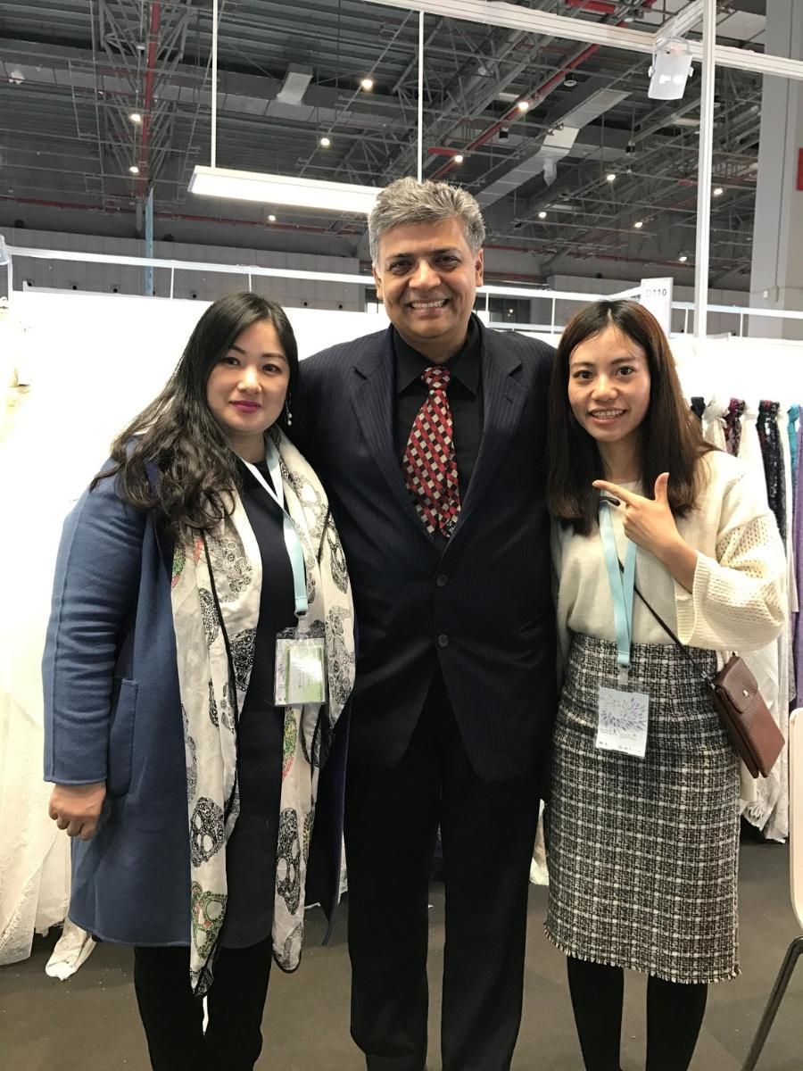 2017 shanghai spring textile exhibition client meeting