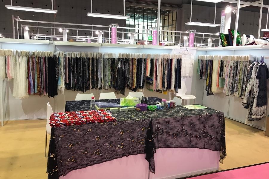 2018 shanghai spring lace booth setup