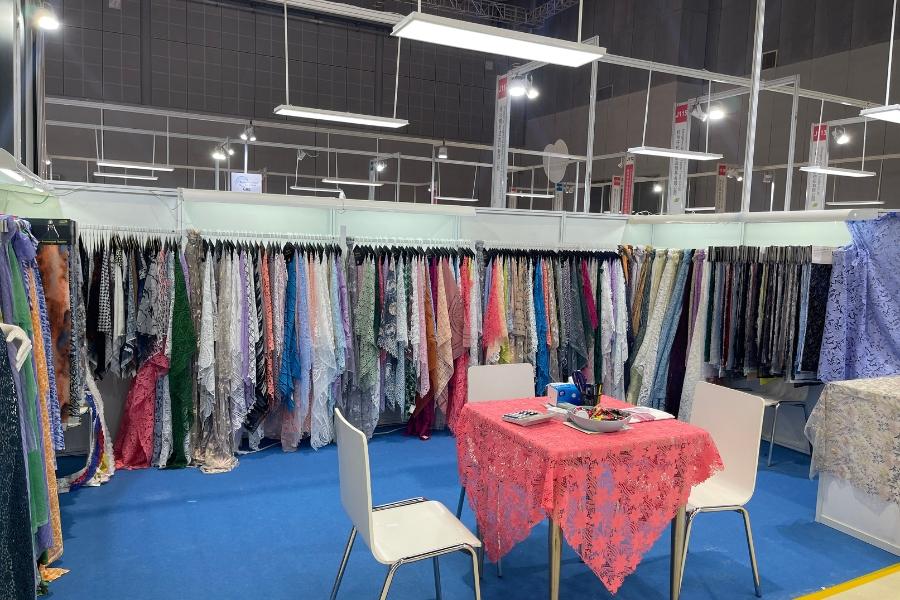 2023 shanghai spring lace booth setup