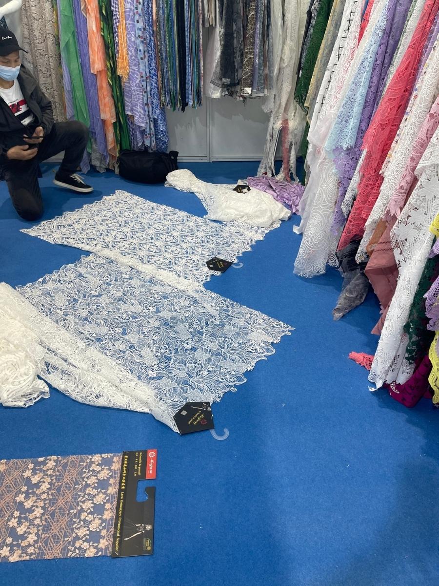 2023 shanghai spring lace fabric selection