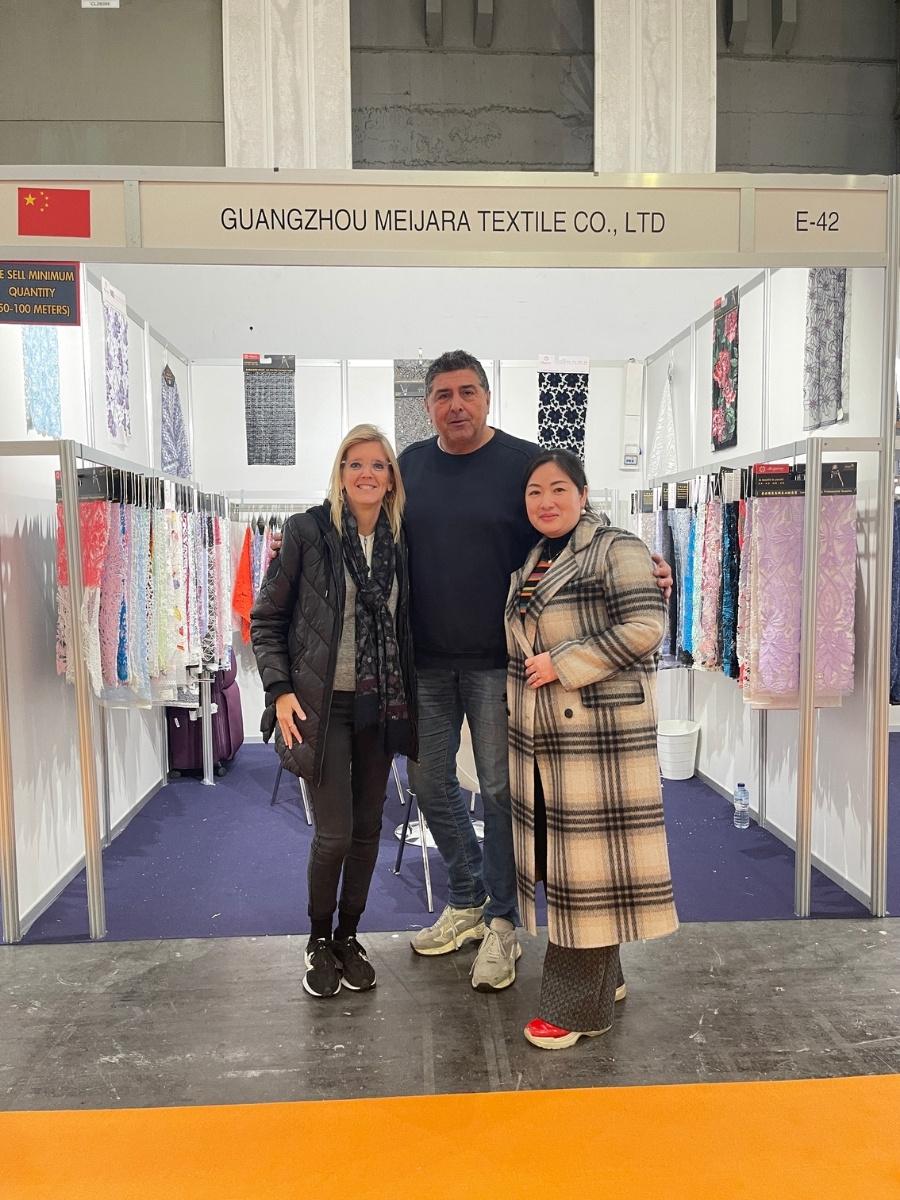 barcelona textile expo 2024 client group photo