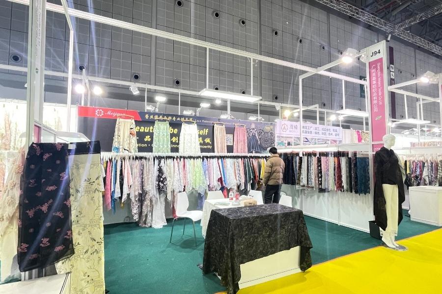 shanghai intertextile spring 2024 lace booth