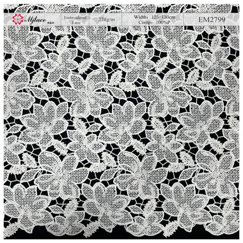 Secret Garden: Water-Soluble Embroidered Lace