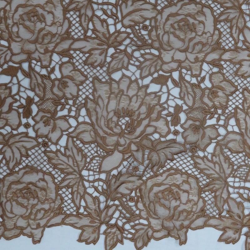 Whispering Petals – Water-Soluble Embroidered Lace