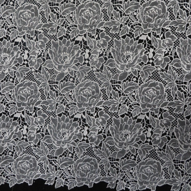 Whispering Petals – Water-Soluble Embroidered Lace