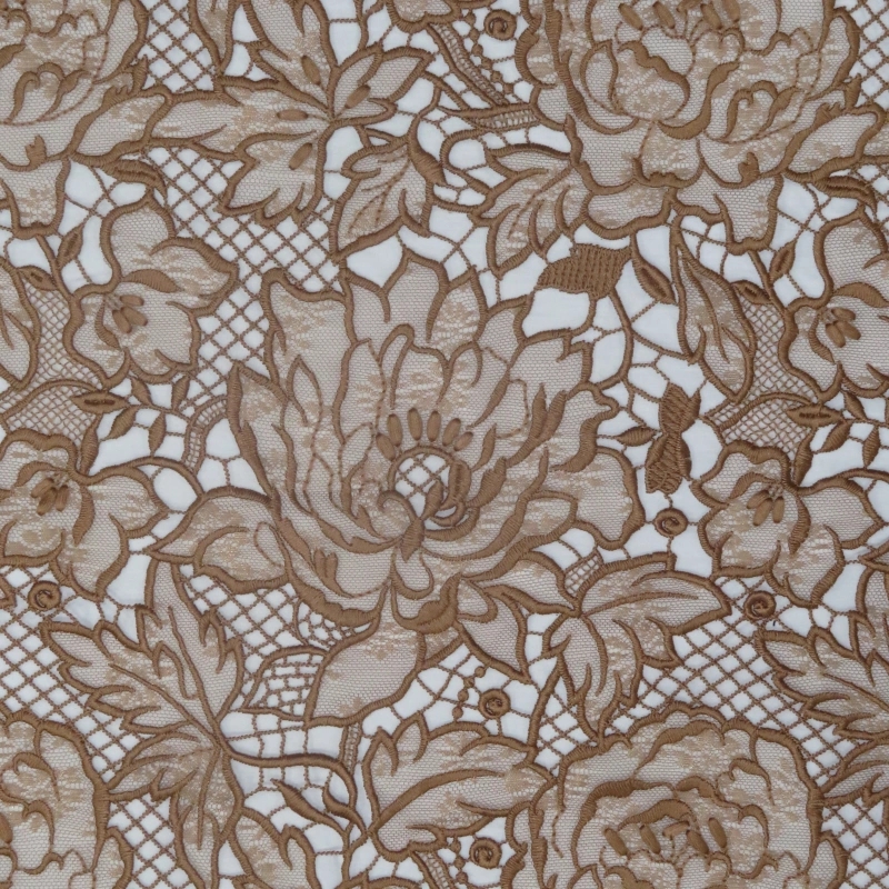 Whispering Petals – Water-Soluble Embroidered Lace
